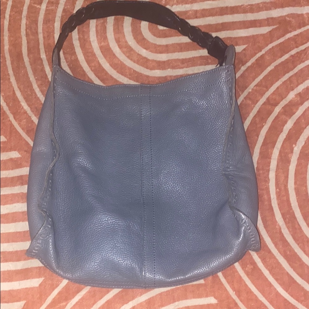 Genuine Leather Gray Lucky Brand Hobo Bag